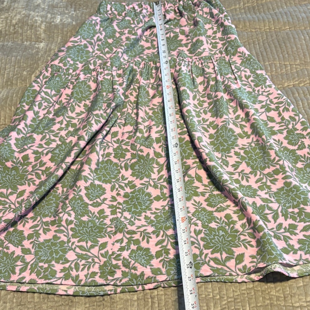 Gibson A-Line Skirt in Pink and Green Floral - Picture 3 of 3